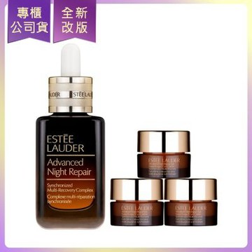 ESTEE LAUDER雅詩蘭黛 特潤超導全方位修護露50ml+特潤全能修護亮眼霜5ml*3(公司貨)