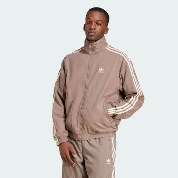 ADIDAS 外套 FIREBIRD TT 奶茶色 復古 風衣外套 男 JP1023