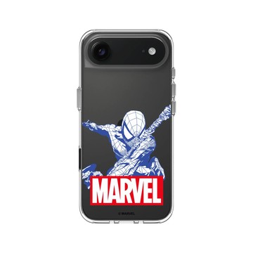 iPhone Air Clear Case（相機按鈕） 透明 - 迪士尼-漫威 Marvel - 蜘蛛人-漫威Logo版