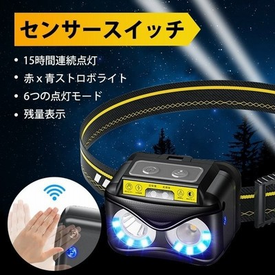 Led ヘッドライト 充電式 調光 センサー機能 軽量 防水仕様 センサー機能 キャンプ ヘッドランプ 懐中電灯 通販 Lineポイント最大get Lineショッピング