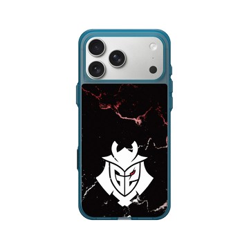 iPhone 17 Pro Max Clear (相機按鈕) 夜幕藍 - G2 Esports - G2 Logo Marble