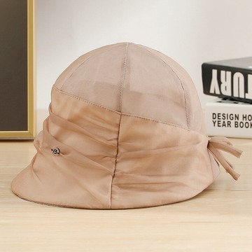 【巴黎精品】現貨+預購 防曬帽漁夫帽遮陽帽大帽簷戶外登山透氣速乾-絲質拼接女帽子3色v1bh19