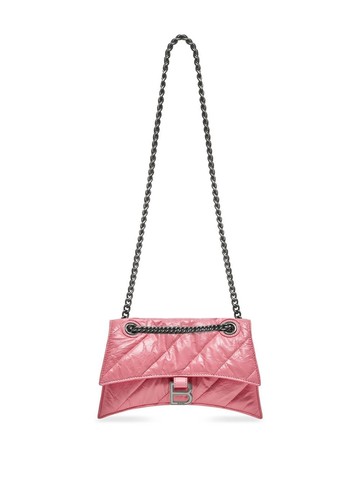 Balenciaga - Crush quilted shoulder bag - women - CALFSKIN/Nappa Leather - One Size - Pink