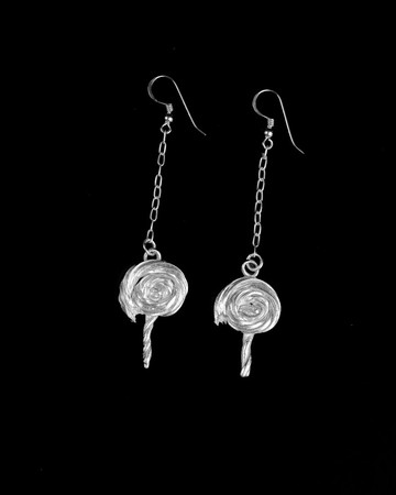 99.9 純銀耳環 鮮奶油 Choxcream 3