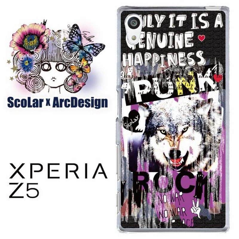 Scolar スカラー ケース カバー Xperia Z5 Scr オオカミ Punk Rock ロゴ かわいいデザイン ファッションブランド 通販 Lineポイント最大0 5 Get Lineショッピング