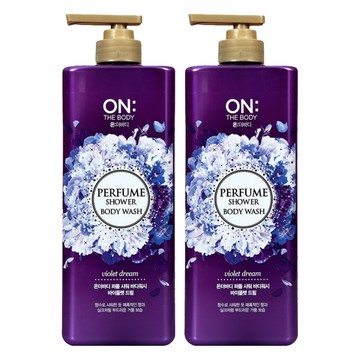 ON THE BODY 夢幻紫蘿蘭香水沐浴精 紫羅蘭香調 持久香氛 長效保濕  900g  900ml  2瓶