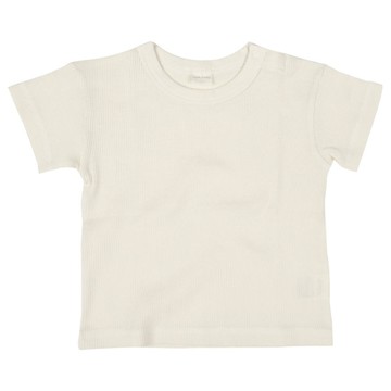 akachan honpo - 短袖經典T恤-華夫格材質-象牙白色