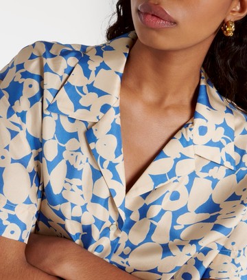 Asceno Prague printed silk twill shirt