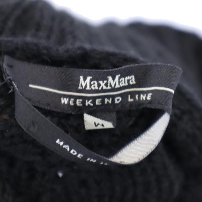 マックスマーラ ウールブレンド ニットベスト M ブラック系 MAX MARA