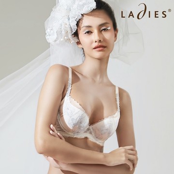 蕾黛絲-御見花-波斯菊 B-E罩杯內衣 冰心雅白