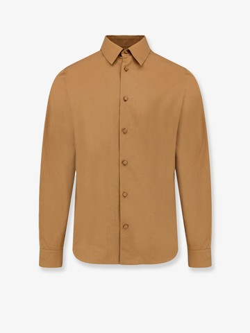 Cotton shirt with gucci embossed detail - GUCCI - gender_Man