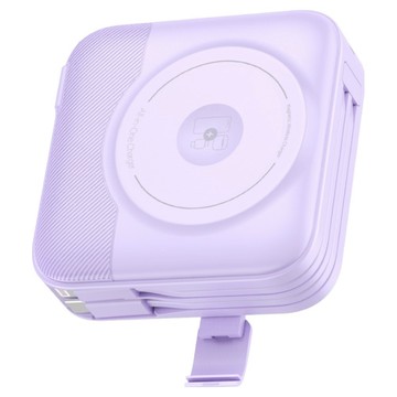 amuok 艾默克 全功能無線充行動電源 10000mAh Type-C/Lighting  DC16/AKPW007-PP  紫色