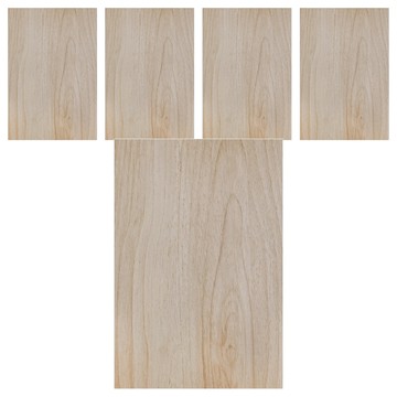 木百貨 白橡紋 防潑水植纖板 Set 5 2.85mm 30x40cm  1組