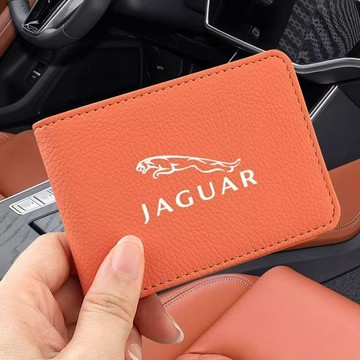 【在臺新款】  JAGUAR 捷豹 駕駛證件夾 銀行卡包 駛證駕照包 駕照保護套 行駛證套 真皮駕駛證皮套男卡包