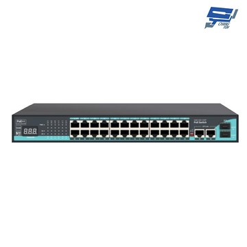 昌運監視器 psw-2422ge-ai 24埠千兆款poe++ ai數顯交換機10/100/1000