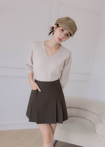 好實穿V領針織上衣