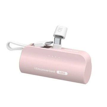 PHILIPS 直插式口袋行動電源 口袋行動電源 放口袋 4900mAh - 粉色