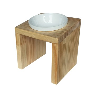 訂製品 手工製 寵物斜口碗 飼料盆 飼料碗 1碗賣場 CU084-1