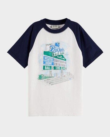Boy's Artwork Graphic Organic Cotton Tee, Size 4-12