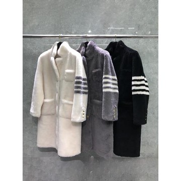 tb羊羔毛絨翻領皮毛一體羊剪絨皮草男女中長款大衣寬松保暖外套潮