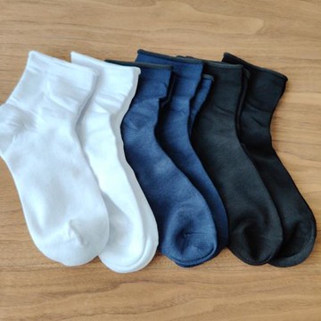 外貿出口男女竹纖維松口襪老人襪子除臭襪子不嘞腿不臭腳襪子健康