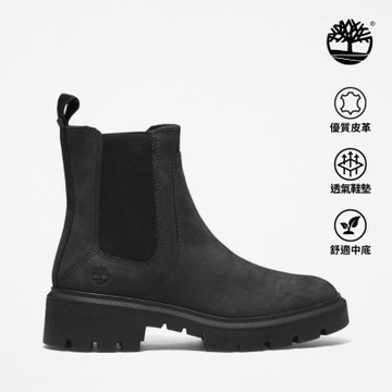 Timberland 女款黑色休閒切爾西靴|A5ND7015