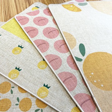 百特兔寶-北歐風舒壓棉麻地墊/橡膠地墊/止滑地墊/(約40*60cm)造型地墊/減壓地墊/抗疲地墊