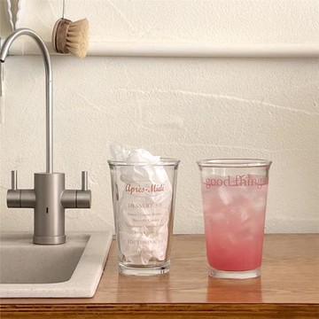 Morning Market 原創自制good taste 好運來 玻璃杯早餐杯喝水杯