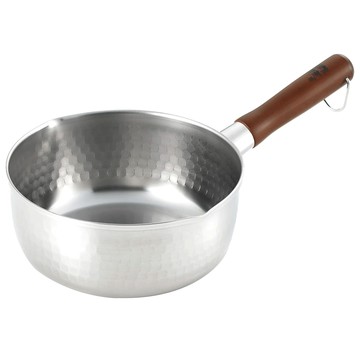 YOSHIKAWA 吉川 鄉技 職人不鏽鋼雪平鍋 20cm  銀色  1個