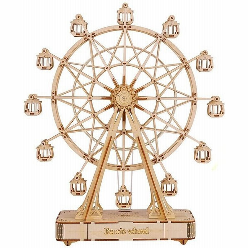 Rokr 立体 パズル 木製 3d 子供 大人 向け 観覧車 14歳 イラスト説明書付き 知育 ウッドパズル 模型 プレゼント ギフト Diy 手つ 通販 Lineポイント最大0 5 Get Lineショッピング