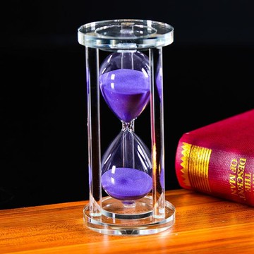 水晶沙漏 15/30/60分計時器擺件創意送兒童朋友女友閨蜜節日禮物 雙11特惠