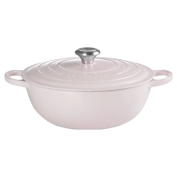 LE CREUSET 典藏琺瑯鑄鐵鍋媽咪鍋  1個  粉色  24cm