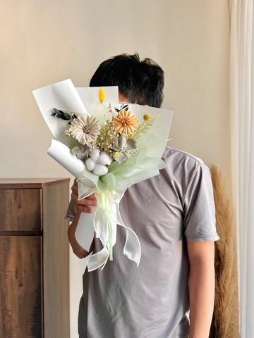 小宇宙 乾燥花束 畢業花束 多色可選