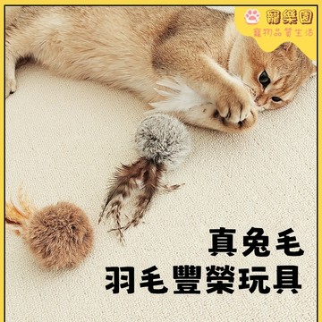 【臺灣熱銷】貓咪玩具 貓咪兔毛豐容玩具 逗貓棒 逗貓玩具 貓咪自嗨解悶玩具 小貓磨牙玩具 貓咪解壓神器 耐抓耐咬 貓用品