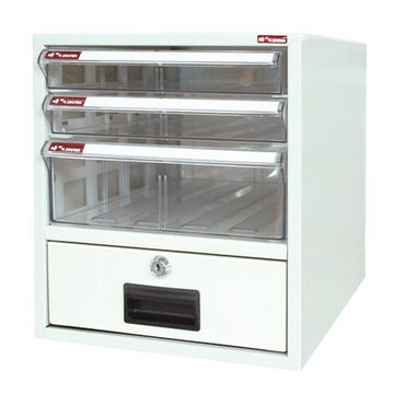 樹德SHUTER桌上型文件資料櫃/A4-104K/四層/附鎖