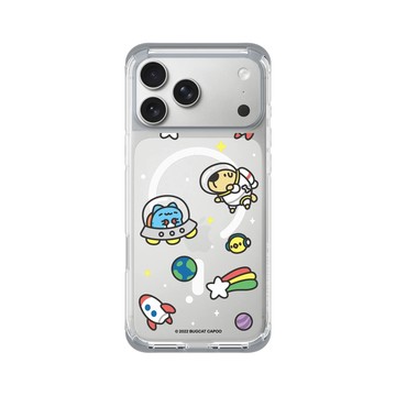 iPhone 17 Pro Max ClearX (MagSafe 兼容) 霜透灰 - 貓貓蟲咖波 Bugcat Capoo - 咖波宇宙探險