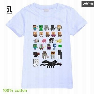 Minecraft マインクラフト キャラクター プリント ｔシャツ 子供 マイクラゲームキャラクターグッズ 通販 Lineポイント最大get Lineショッピング