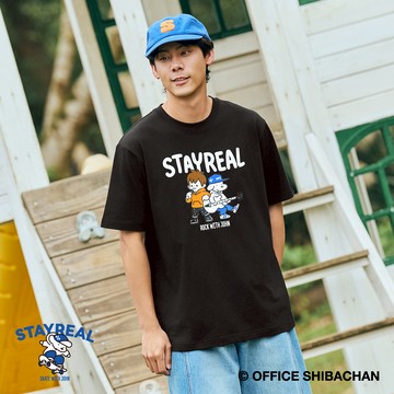JOHN x STAYREAL 搖滾信仔T - 黑