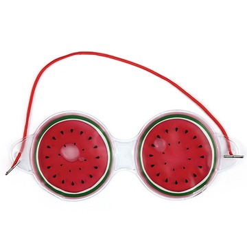 兩件出貨口大友los1924B貳組熱賣卡通水果凝膠眼罩冷敷熱敷臉部舒緩遮光美容冰袋親膚眼貼