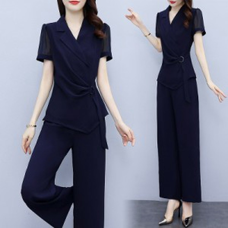 かっこいい パンツドレス セットアップ レディース パーティードレス 結婚式 お呼ばれドレス パンツ 袖あり 大きいサイズ 通勤服 3l 4l 通販 Lineポイント最大3 0 Get Lineショッピング