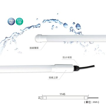 4 尺防水燈管 H04-LED-T820DGL-WO