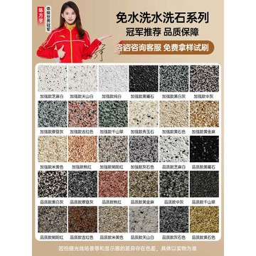 臺灣現貨 微岩石5公斤施作1平米 免洗樹脂水洗石肌理漆地面塗料戶外藝術漆牆面室外材料微岩石外牆lucky2458