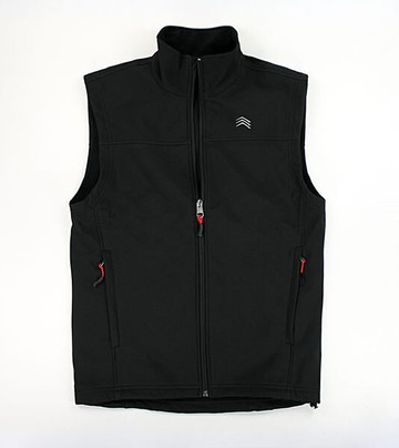 美國百分百【全新真品】Solaris 登山 戶外 休閒 運動 男款 鋪棉 刷毛 拉鍊 背心 黑色 S M號