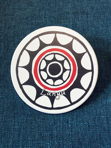 蘭嶼達悟船眼 - 陶瓷吸水杯墊