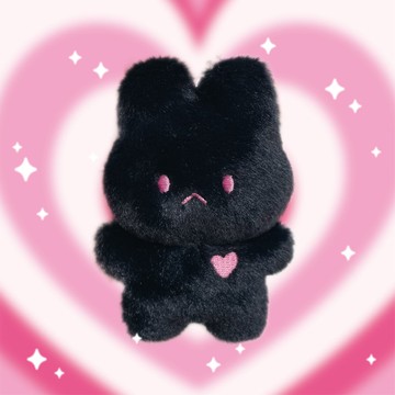 幸運黑夜兔公仔鑰匙扣