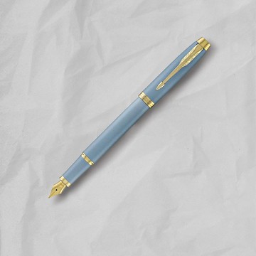 PARKER 派克 新IM金屬系列 水漾藍 鋼筆 免費刻字 (原廠正貨)