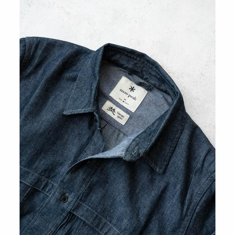 snow peak スノーピーク TAKIBI Light Denim Utility Shirt 焚火