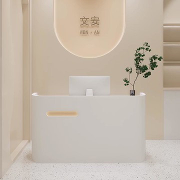 免運 收銀台櫃台吧台   簡約一體吧臺收銀臺新款小型服裝店美甲女裝商用前臺美容院接待