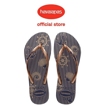 Havaianas 哈瓦仕 拖鞋 夾腳拖 航海 錨點 玫瑰金 Slim Nautical 4137125-2356W