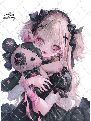 original sticker no.6392 人物貼紙 原創貼紙 人物貼紙 女孩貼紙 原創人物貼紙